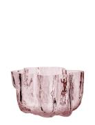 Kosta Boda Crackle Ljuslykta 58Mm Rosa