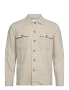 Lindbergh Cotton Linen Blazer Beige