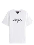 Tommy Hilfiger Hilfiger Flock Tee Vit