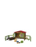 Schleich Schleich Rabbit Hutch With 3 Rabbits Multi/patterned