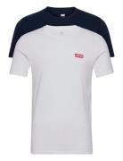 Levi's® 2Pk Crewneck Graphic Hm Chesth Vit