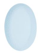 Aida Confetti Oval Dish W/Relief 1 Pcs. Giftbox Blå