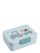 D By Deer Lunch Box W/Divider Tiny Farm Blue Blå