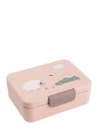 D By Deer Lunch Box W/Divider Tiny Farm Powder Rosa