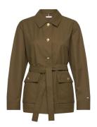 Tommy Hilfiger Cotton Nylon Reg Field Jacket Grön