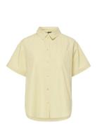 Pieces Pcfemme Ss Loose Shirt Wvn D2D Gul