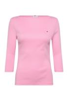 Tommy Hilfiger New Cody Slim Boat-Nk 3/4Slv Rosa