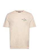 Tommy Hilfiger Outline Flag Script Tee Vit