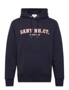 GANT Graphic Sweat Hoodie Marinblå