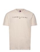 Tommy Jeans Tjm Reg Linear Logo Tee Ext Vit