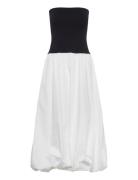 Mango Combined Knitted Balloon Dress Svart