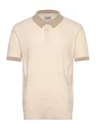 Scotch & Soda Regular-Fit Knitted T On T Striped Polo Kräm