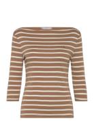 Tommy Hilfiger Slim Cody Boat-Nk 3/4Slv Brun