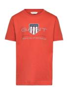 GANT Archive Shield Ss T-Shirt Orange