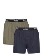 BOSS 2P Boxer Shorts Ew Khaki Green