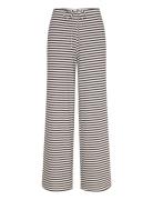 Gina Tricot Striped Soft Trousers Brun