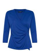 Lauren Ralph Lauren Str Matte Jersey-Shirt Blå