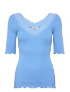 Rosemunde Rwbernadine 2/4 Regular Lace T-Shir Blå