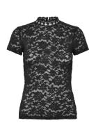 Rosemunde Rwdelicia Capsleeve Regular T-Neck Svart