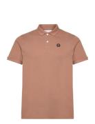 Knowledge Cotton Apparel Toke Basic Badge Polo - Gots/Vegan Brun