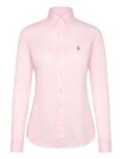 Polo Ralph Lauren Slim Fit Knit Cotton Oxford Shirt Rosa