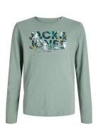 Jack & J S Jjgeplas Tee Ls Crew Neck Mni Grön