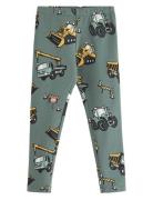 Lindex Leggings Working Vehicles Aop Grön
