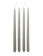 Broste Copenhagen Smooth Taper Candle Silver