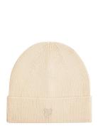 Lyle & Scott Tonal Eagle Beanie Kräm