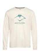 Asics Fujitrail Logo Ls Top Beige
