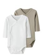 Name It Nbnbody 2P Ls Wrap Solid Noos Beige