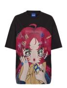 HUGO BLUE Over D Tee_B_4 Svart