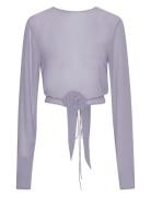 ROTATE Birger Christensen Crepe Knot Skirt Lila