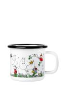 Muurla Moomin Enamel Mug 15Cl Happy Family Vit
