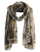 Lindex Scarf Snake Aop Beige