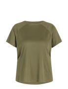 ZEBDIA Women Sports T-Shirt Khaki Green