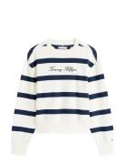 Tommy Hilfiger Script Reg Pique Swtshrt Vit