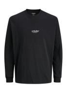 Jack & J S Jjesoho Tee Ls Crew Neck Noos Svart