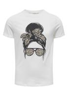Kids Only Kogemma Life Reg S/S Skull Top Jrs Noos Vit