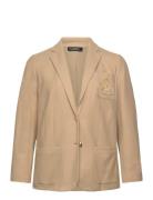 Lauren Women Str Sportswear Piqu-Lnd-Jkt Beige
