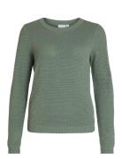 Vila Vidalo O-Neck L/S Knit Top- Noos Grön