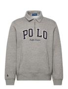 Polo Ralph Lauren Logo Fleece Collared Sweatshirt Grå
