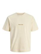 Jack & J S Jornorrebro Emb Tee Ss Crew Neck Noos Kräm