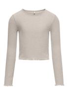 Kids Only Kognella L/S O-Neck Top Jrs Noos Kräm