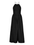 Mango Halter Dress With Crossed Back Svart