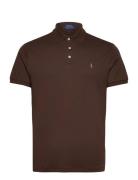 Polo Ralph Lauren Custom Slim Fit Soft Cotton Polo Shirt Brun