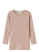 Name It Nmnwax Wool Rib Ls Top Noos Rosa