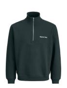 Jack & J S Jornorrebro Emb Sweat High Neck Jnr Khaki Green