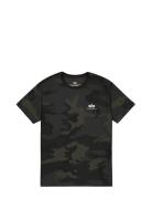 Alpha Industries Backprint T Camo Svart