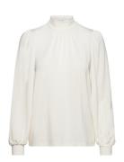 Selected Slfsaya Ls High Neck Top Vit